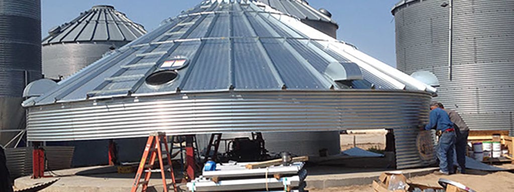 Grain Bin Installation by Mid-Western MillWright